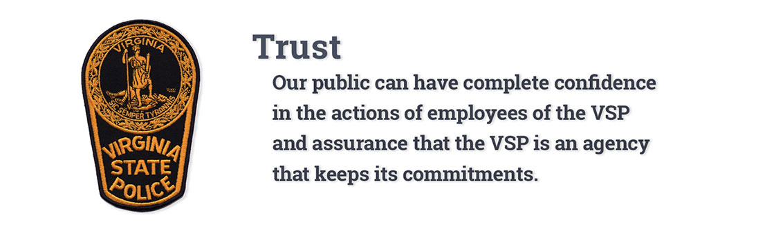 Trust - Our public can have complete confidence....