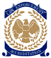 Logo for the Commission on Accreditation for Law Enforcement Agencies, Inc.