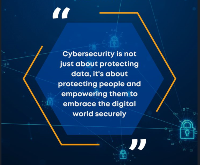 Cybersecurity is a shared responsibility. We must empower others to embrace digital technology applying security best practices. 